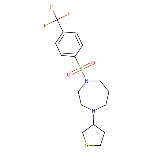 1-(thiolan-3-yl)-4-[4-(trifluoromethyl)benzenesulfonyl]-1,4-diazepane