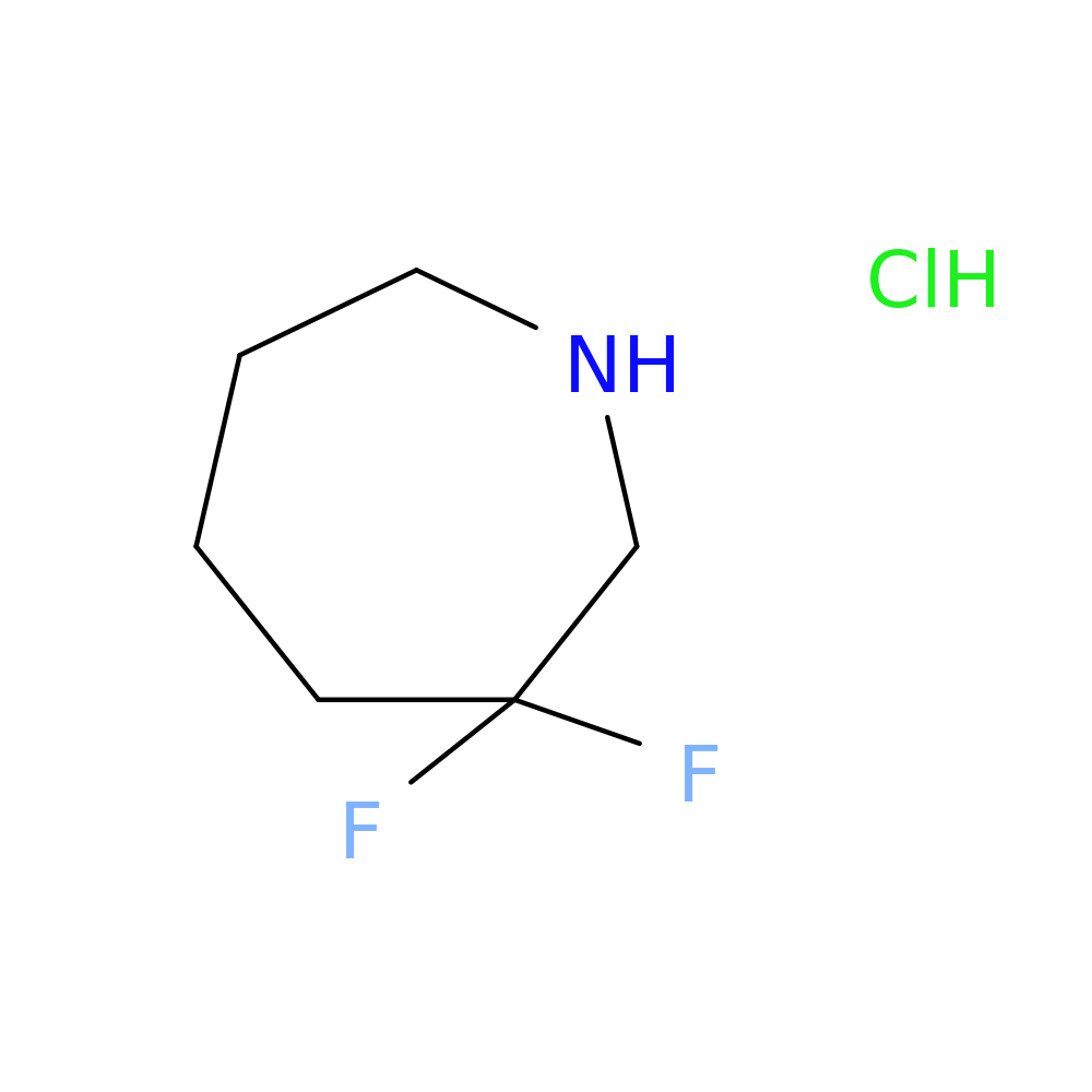 1H-Azepine, 3,3-difluorohexahydro-, hydrochloride (1:1)