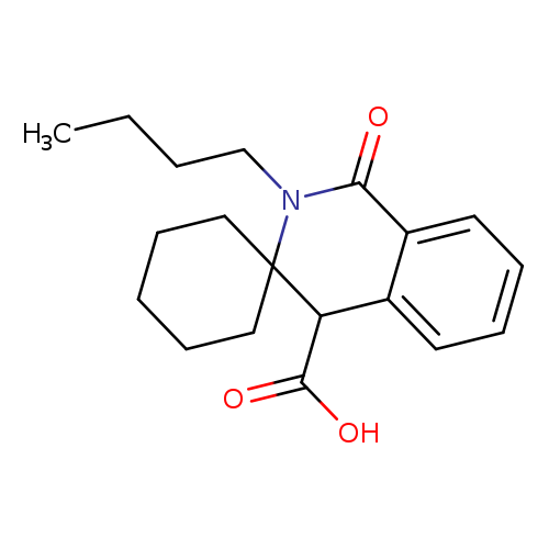 2'-Butyl-1'-oxo-1',4'-dihydro-2'h-spiro[cyclohexane-1,3'-isoquinoline]-4'-carboxylic acid