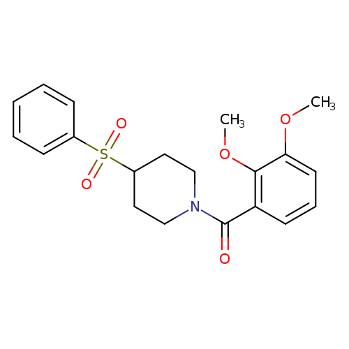 4-(benzenesulfonyl)-1-(2,3-dimethoxybenzoyl)piperidine