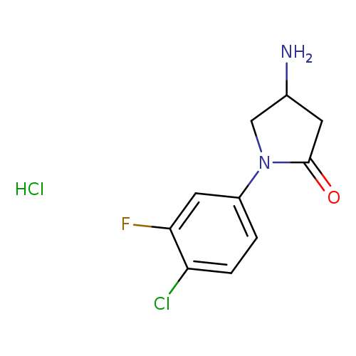 4-amino-1-(4-chloro-3-fluorophenyl)pyrrolidin-2-one hydrochloride