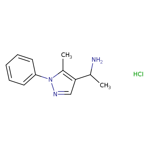 1-(5-methyl-1-phenyl-1H-pyrazol-4-yl)ethan-1-amine hydrochloride