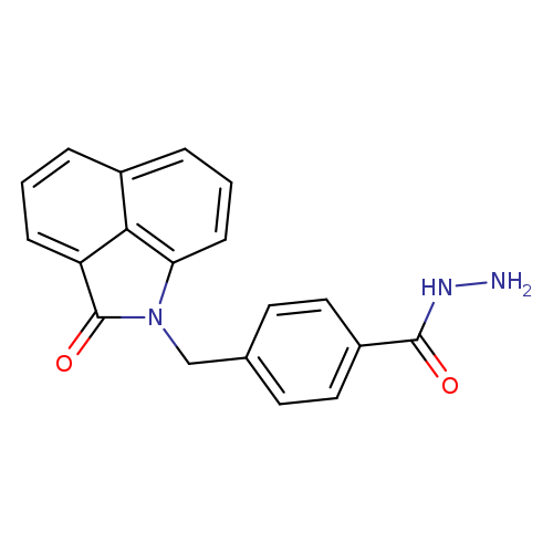 4-({3-oxo-2-azatricyclo[6.3.1.0,4,12]dodeca-1(11),4(12),5,7,9-pentaen-2-yl}methyl)benzohydrazide