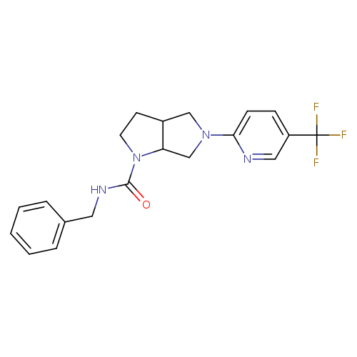 N-benzyl-5-[5-(trifluoromethyl)pyridin-2-yl]-octahydropyrrolo[3,4-b]pyrrole-1-carboxamide