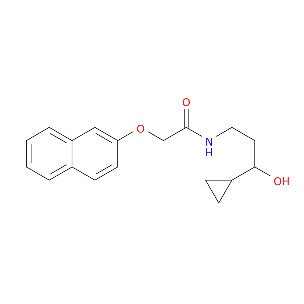 N-(3-cyclopropyl-3-hydroxypropyl)-2-(naphthalen-2-yloxy)acetamide