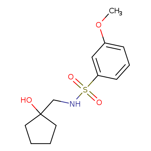 N-[(1-hydroxycyclopentyl)methyl]-3-methoxybenzene-1-sulfonamide