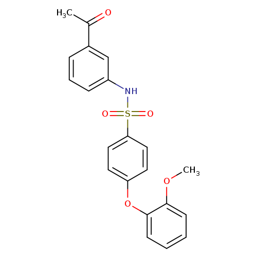 N-(3-acetylphenyl)-4-(2-methoxyphenoxy)benzene-1-sulfonamide