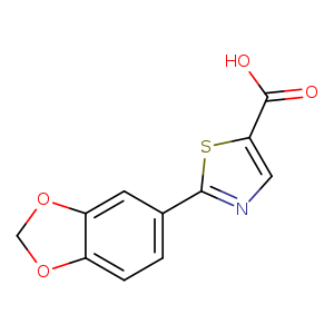 2-(2H-1,3-benzodioxol-5-yl)-1,3-thiazole-5-carboxylic acid