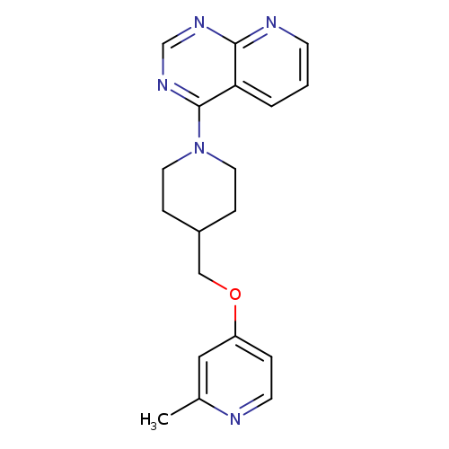 2-methyl-4-[(1-{pyrido[2,3-d]pyrimidin-4-yl}piperidin-4-yl)methoxy]pyridine