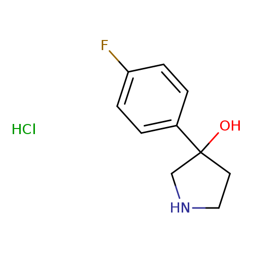 3-(4-Fluorophenyl)pyrrolidin-3-ol hydrochloride