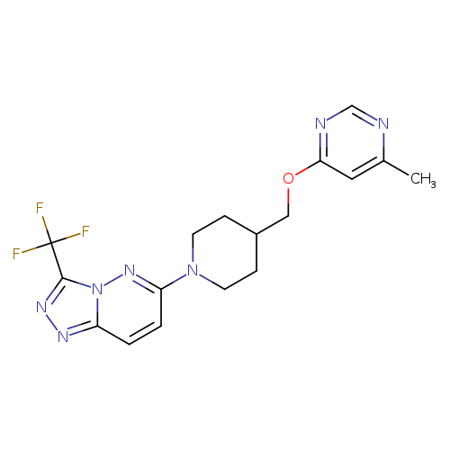 4-methyl-6-({1-[3-(trifluoromethyl)-[1,2,4]triazolo[4,3-b]pyridazin-6-yl]piperidin-4-yl}methoxy)pyrimidine
