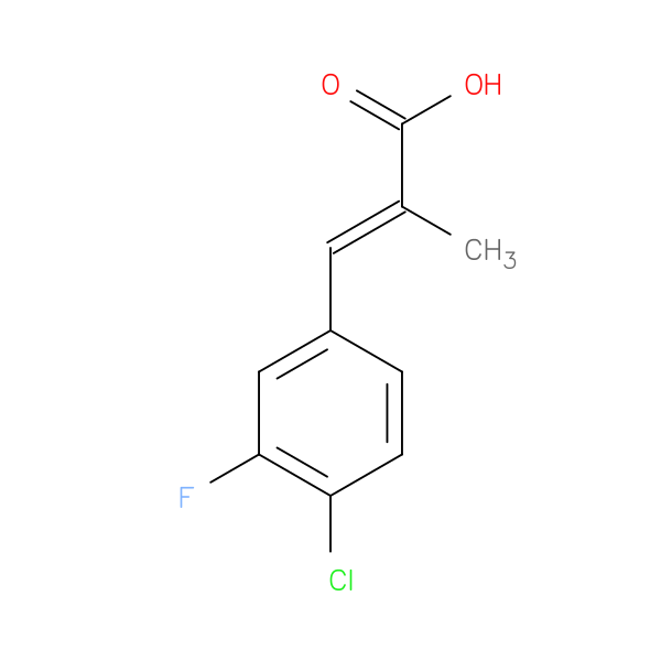 (2E)-3-(4-chloro-3-fluorophenyl)-2-methylprop-2-enoic acid