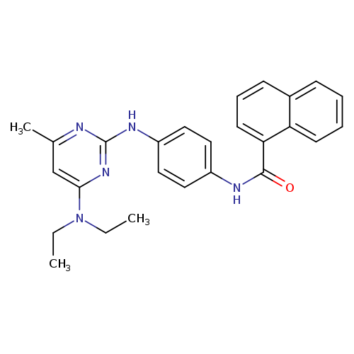 N-(4-{[4-(diethylamino)-6-methylpyrimidin-2-yl]amino}phenyl)naphthalene-1-carboxamide
