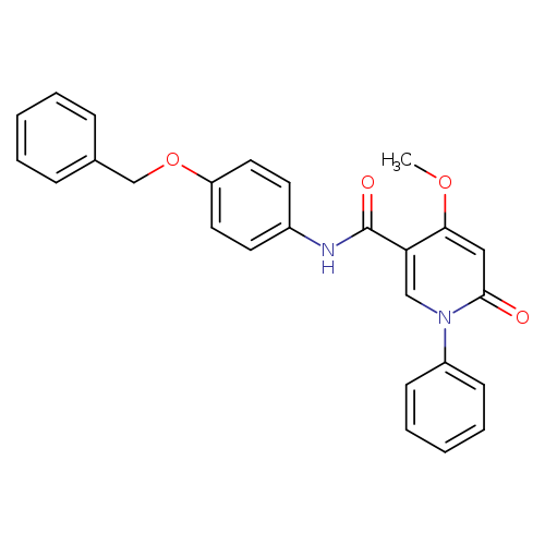 N-[4-(benzyloxy)phenyl]-4-methoxy-6-oxo-1-phenyl-1,6-dihydropyridine-3-carboxamide