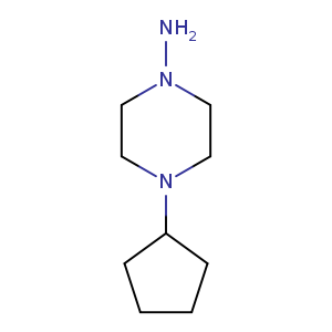 4-Cyclopentylpiperazin-1-amine