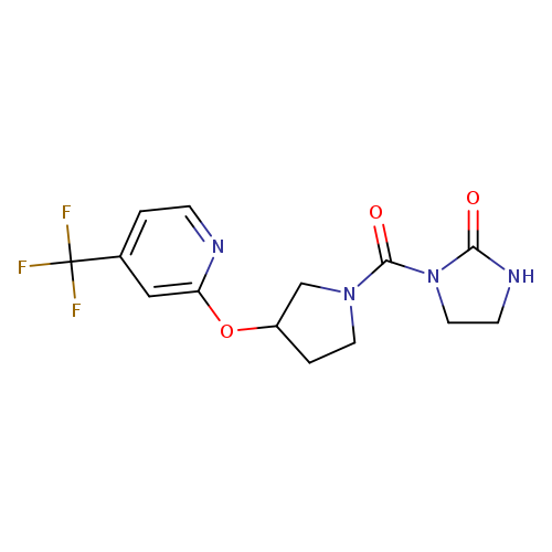 1-(3-{[4-(trifluoromethyl)pyridin-2-yl]oxy}pyrrolidine-1-carbonyl)imidazolidin-2-one