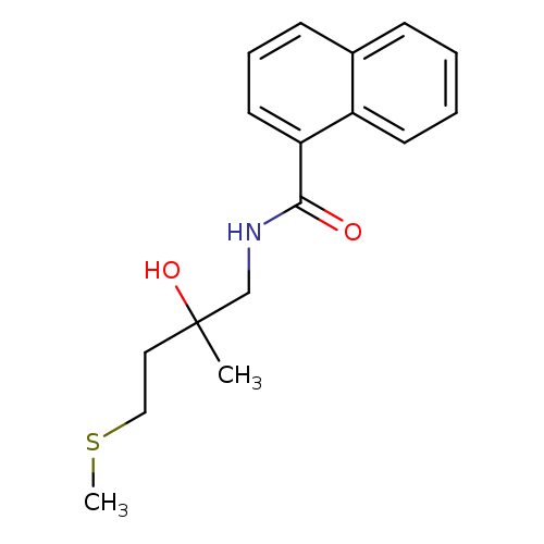 N-[2-hydroxy-2-methyl-4-(methylsulfanyl)butyl]naphthalene-1-carboxamide