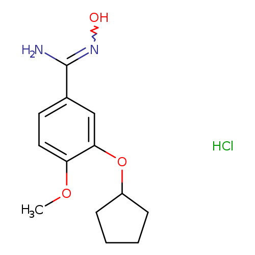 3-(cyclopentyloxy)-N'-hydroxy-4-methoxybenzene-1-carboximidamide hydrochloride
