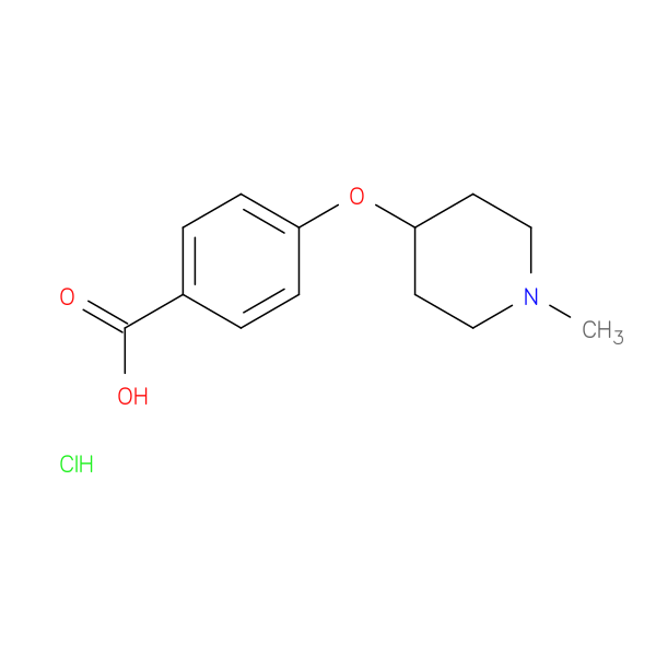 4-[(1-methylpiperidin-4-yl)oxy]benzoic acid hydrochloride