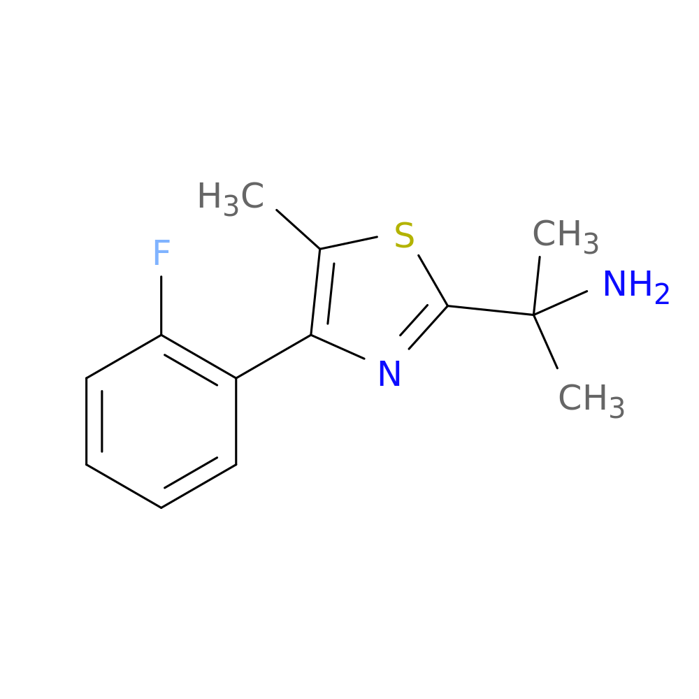 2-[4-(2-Fluorophenyl)-5-methyl-1,3-thiazol-2-yl]propan-2-amine