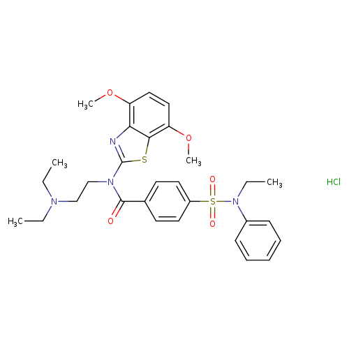 N-[2-(diethylamino)ethyl]-N-(4,7-dimethoxy-1,3-benzothiazol-2-yl)-4-[ethyl(phenyl)sulfamoyl]benzamide hydrochloride