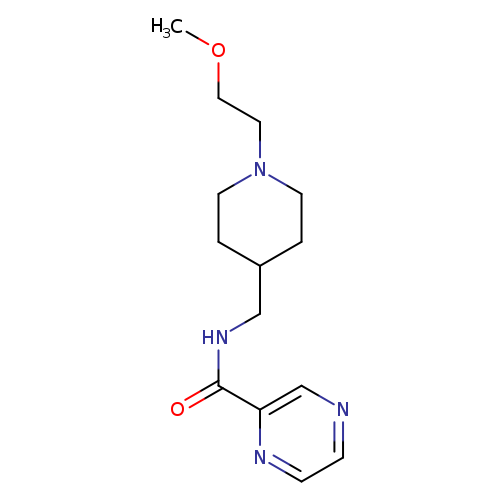 N-{[1-(2-methoxyethyl)piperidin-4-yl]methyl}pyrazine-2-carboxamide