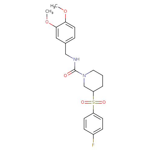 N-[(3,4-dimethoxyphenyl)methyl]-3-(4-fluorobenzenesulfonyl)piperidine-1-carboxamide