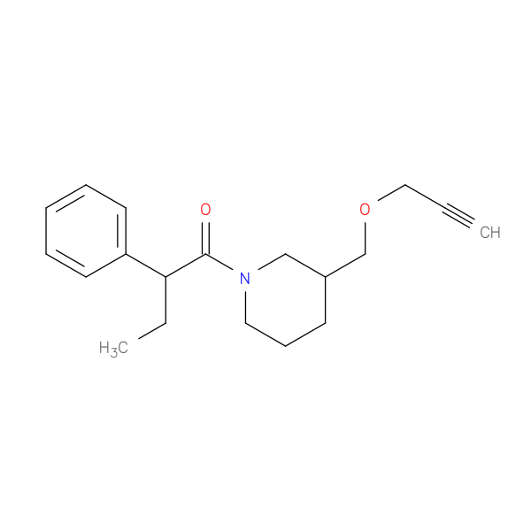 2-phenyl-1-{3-[(prop-2-yn-1-yloxy)methyl]piperidin-1-yl}butan-1-one