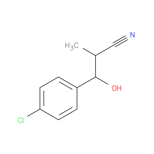 3-(4-chlorophenyl)-3-hydroxy-2-methylpropanenitrile