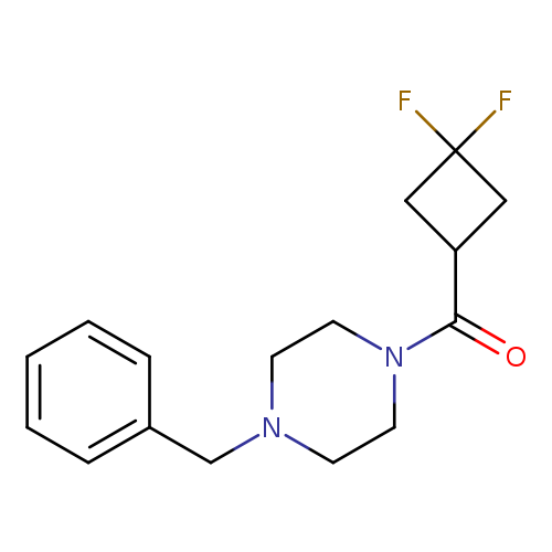 1-benzyl-4-(3,3-difluorocyclobutanecarbonyl)piperazine
