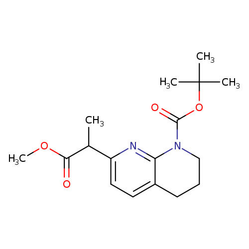 tert-Butyl 7-(1-methoxy-1-oxopropan-2-yl)-3,4-dihydro-1,8-naphthyridine-1(2h)-carboxylate