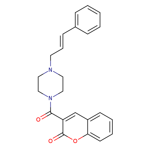 3-{4-[(2E)-3-phenylprop-2-en-1-yl]piperazine-1-carbonyl}-2H-chromen-2-one