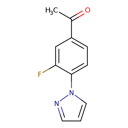 Ethanone, 1-[3-fluoro-4-(1H-pyrazol-1-yl)phenyl]-