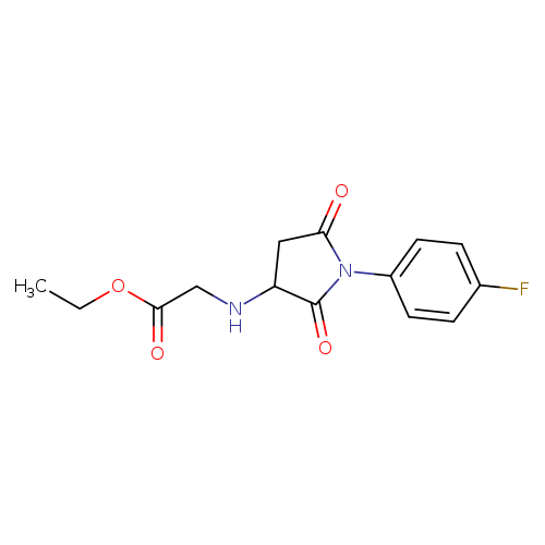 ETHYL N-[1-(4-FLUOROPHENYL)-2,5-DIOXOPYRROLIDIN-3-YL]GLYCINATE