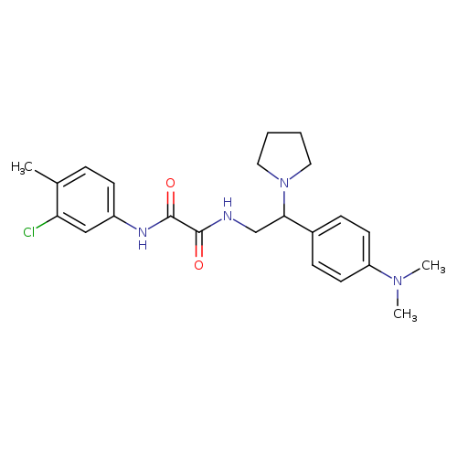 N-(3-chloro-4-methylphenyl)-N'-{2-[4-(dimethylamino)phenyl]-2-(pyrrolidin-1-yl)ethyl}ethanediamide