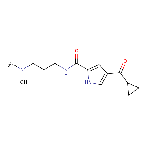 4-cyclopropanecarbonyl-N-[3-(dimethylamino)propyl]-1H-pyrrole-2-carboxamide