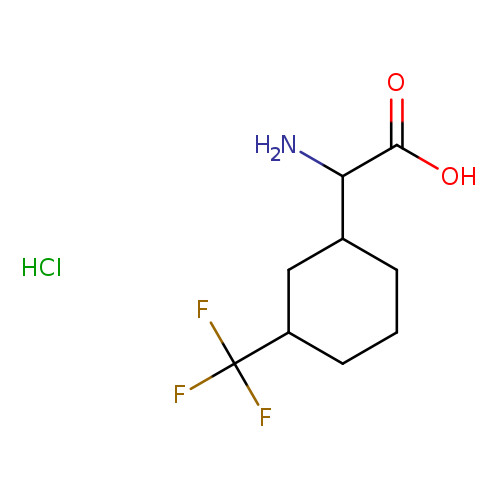 2-amino-2-[3-(trifluoromethyl)cyclohexyl]acetic acid hydrochloride
