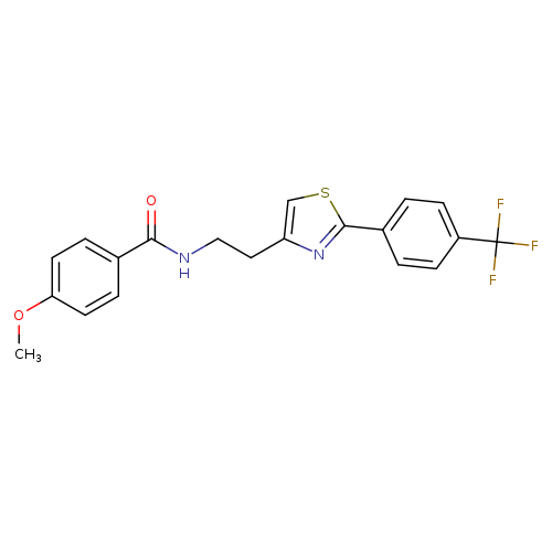4-methoxy-N-(2-{2-[4-(trifluoromethyl)phenyl]-1,3-thiazol-4-yl}ethyl)benzamide