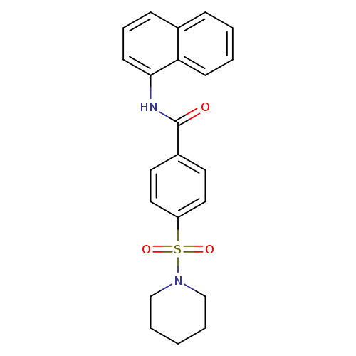 N-(naphthalen-1-yl)-4-(piperidine-1-sulfonyl)benzamide