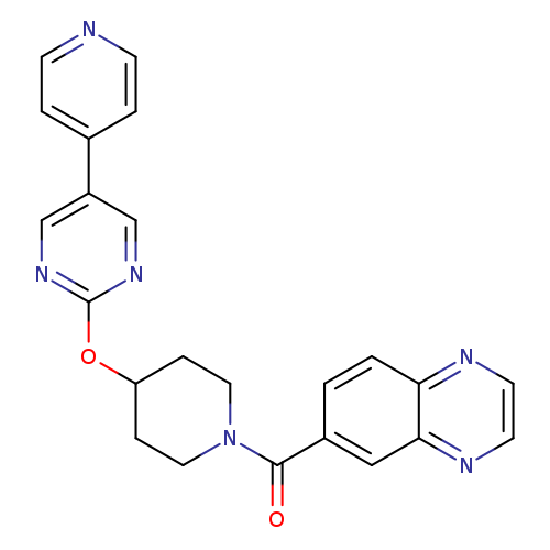 6-(4-{[5-(pyridin-4-yl)pyrimidin-2-yl]oxy}piperidine-1-carbonyl)quinoxaline
