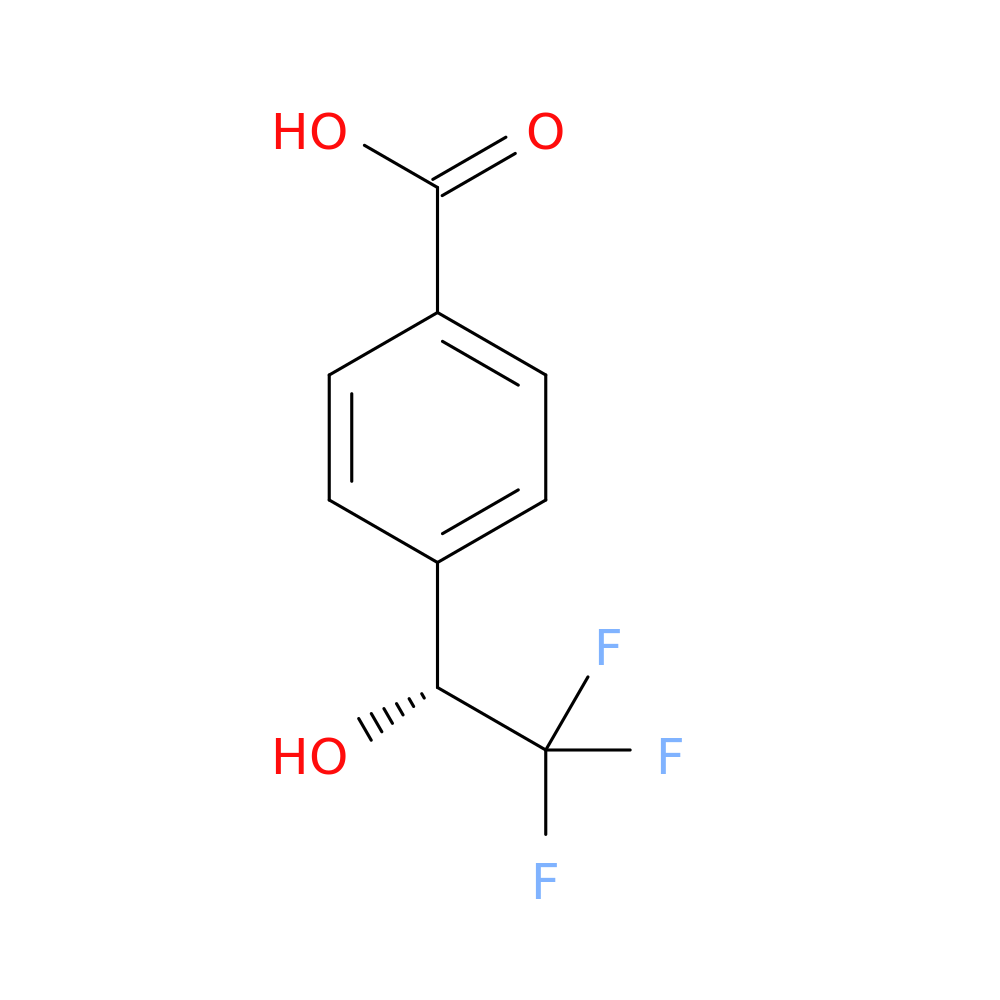 4-[(1R)-2,2,2-trifluoro-1-hydroxyethyl]benzoic acid