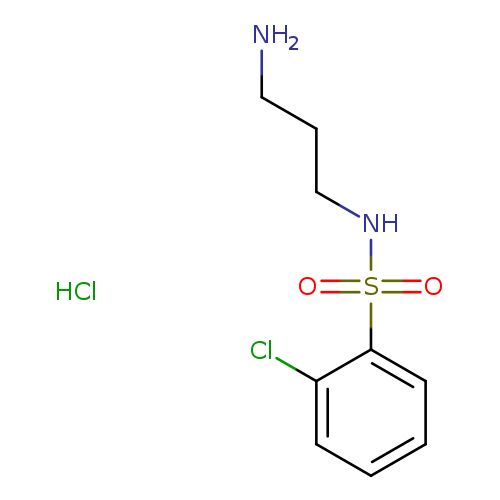 N-(3-aminopropyl)-2-chlorobenzene-1-sulfonamide hydrochloride