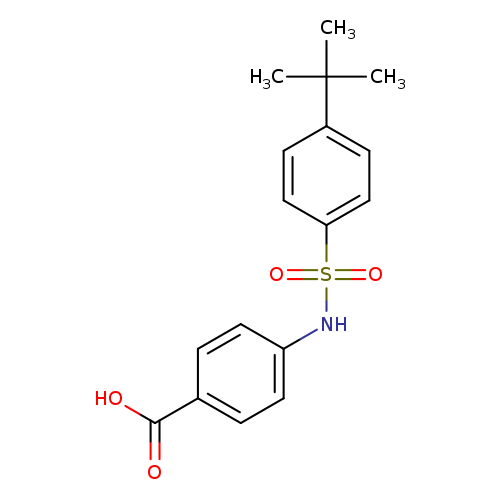 4-([(4-tert-Butylphenyl)sulfonyl]amino)benzoic acid