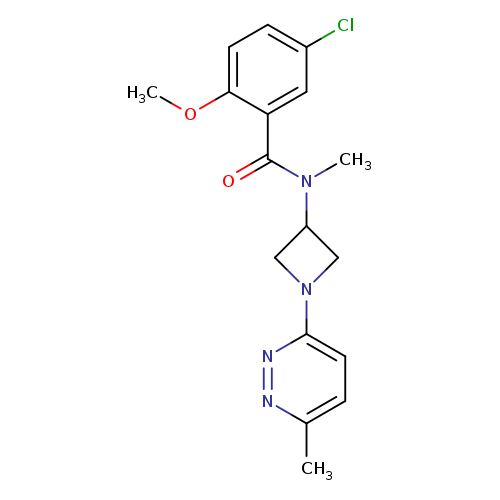 5-chloro-2-methoxy-N-methyl-N-[1-(6-methylpyridazin-3-yl)azetidin-3-yl]benzamide