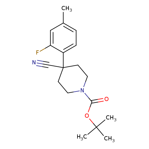 tert-Butyl 4-cyano-4-(2-fluoro-4-methylphenyl)piperidine-1-carboxylate