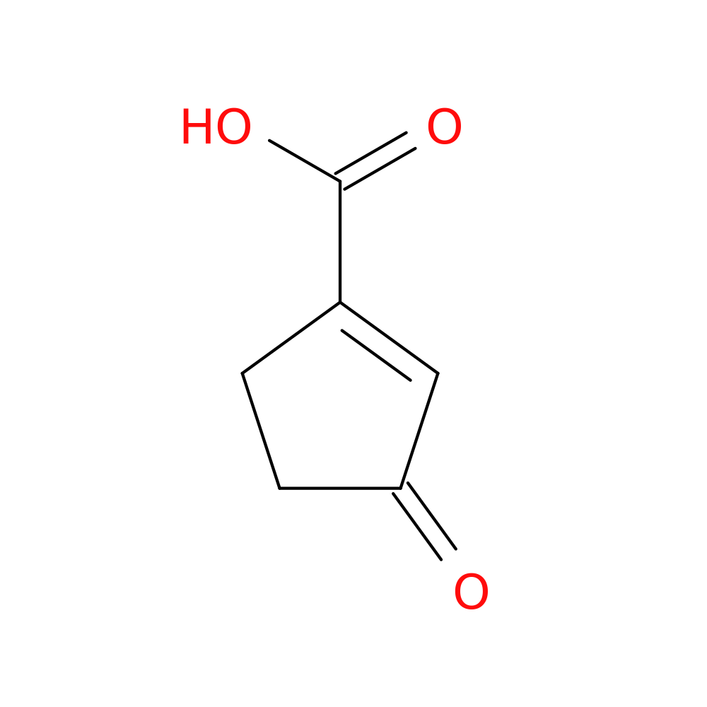 3-Oxocyclopent-1-enecarboxylic acid