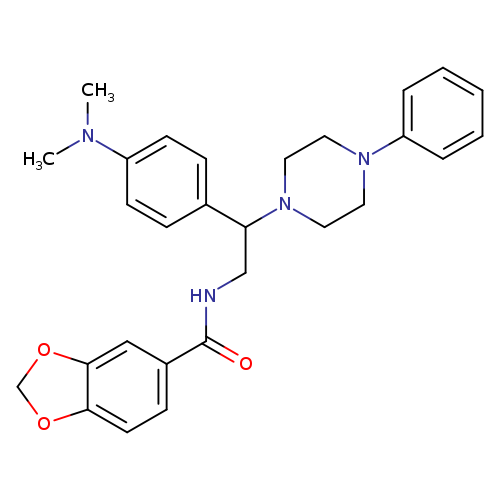 N-{2-[4-(dimethylamino)phenyl]-2-(4-phenylpiperazin-1-yl)ethyl}-2H-1,3-benzodioxole-5-carboxamide