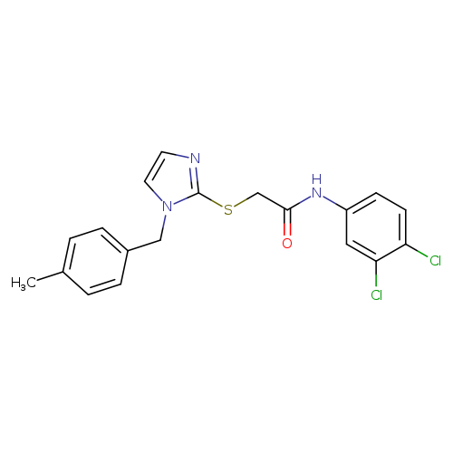 N-(3,4-dichlorophenyl)-2-({1-[(4-methylphenyl)methyl]-1H-imidazol-2-yl}sulfanyl)acetamide