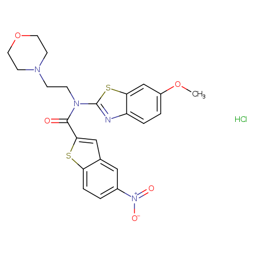 N-(6-methoxy-1,3-benzothiazol-2-yl)-N-[2-(morpholin-4-yl)ethyl]-5-nitro-1-benzothiophene-2-carboxamide hydrochloride