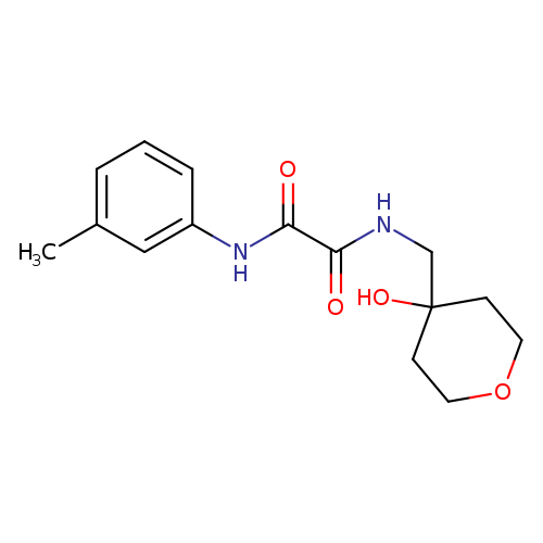 N-[(4-hydroxyoxan-4-yl)methyl]-N'-(3-methylphenyl)ethanediamide